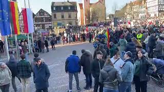 Gelnhausen 3000 Teilnehmer bei quotDemo gegen rechtsquot [upl. by Claiborne644]