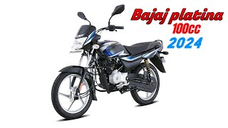 New Bajaj Platina 100cc 2024 Model All Details Review  Price Features Mileage [upl. by Cod]