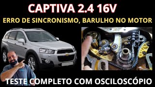 CAPTIVA 2 4 16V Erro de sincronismo barulho no motor sem força troca completa do kit de corrente [upl. by Caren]