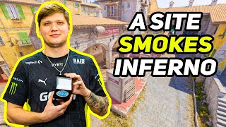 CS2 Inferno  New A Site Smokes On Inferno [upl. by Dnana]