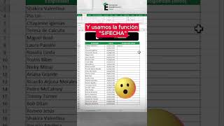 Calcula los años laborados y de antigüedad en Excel 😎✅excel exceltips formacionacademicaexcel [upl. by Anitserp]