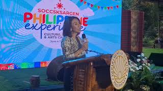 Tourism Secretary Christina Garcia Frascos Speech for Philippine Experience Program 2024 in SOX [upl. by Lucila]