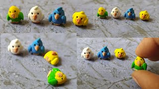 Miniature Showpiece Idea  Birds Making With Wall Putty  Miniature Craft Ideas 😍😍 [upl. by Ettevy209]