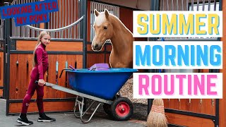 MY HORSES SUMMER MORNING ROUTINE [upl. by Yna931]