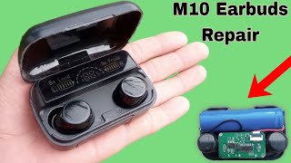 How to Repair M10 TWS Earbuds  wireless earbuds not working solution [upl. by Oeht]