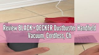 Review BLACKDECKER Dustbuster Handheld Vacuum Cordless Chili Red HLVA320J26 [upl. by Anirtek335]