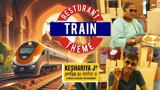 Kesariya Tera Ishq💕 hai Piya  Train Theme Resturant  Kolkata 😱😍 2024 [upl. by Boccaj]