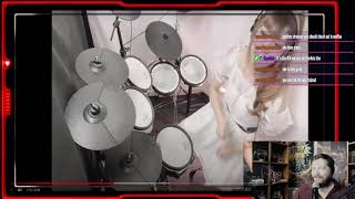 AldiousDominator Drum Cover Reaction [upl. by Ansilma]