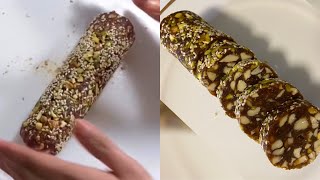 Kharjur Barfi Sugar free Sweet Dates Nuts Roll  వారానికొకసారి చేయండి ఆరోగ్యం మీ సొంతం [upl. by Ford]