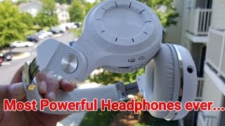 Bluedio Turbine T2s Wireless Bluetooth Headphones with Mic 57mm DriversRotary Folding [upl. by Regine]