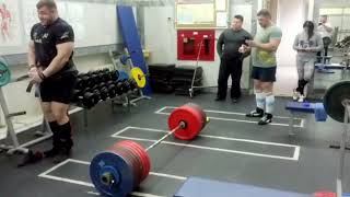 Mikhail Shivlyakov  Deadlift  420 kg  Coach Vasiliy Grishchenko [upl. by Tarttan]