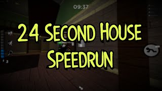 Beating House in 24 Seconds  Roblox Piggy Speedrun Former World Record [upl. by Epolulot]