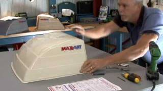 Maxx Air vent cover installation by RV Education 101 [upl. by Harelda]