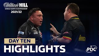 AN ALLY PALLY CLASSIC  Day Ten Evening Highlights  202122 William Hill World Darts Championship [upl. by Aizat]