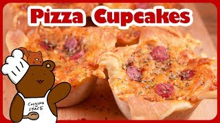 Pizza Cupcakes  Cooking In Space [upl. by Ahseyk]