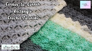 C2C Rectangle Crochet Stitch  EASY Corner to Corner Crochet [upl. by Colet]