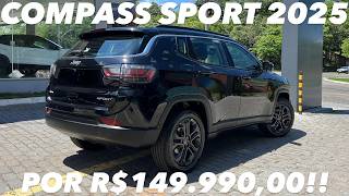 Avaliação Jeep Compass Sport T270 2025  Por R14999000 Vale a pena  Opcionais 4K [upl. by Thevenot]