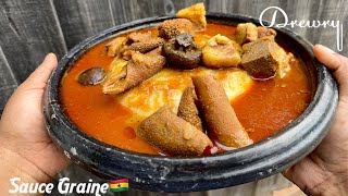 Comment je prépare ma Sauce Graine  Façon Ghana  abenkwan [upl. by Atalanti]