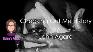 Checking Out Me History by John Agard detailed analysis [upl. by Malley]