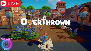 OVERTHROWN  NEW Town Building CoOp Game [upl. by Ahsinwad]