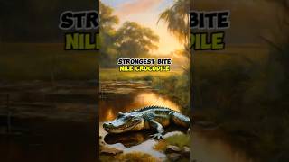 Strongest bite Nile crocodilefacts animals [upl. by Sellig]