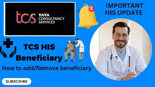 How to add HIS Beneficiary at TCS in Ultimatix Health Insurance Scheme Nominee his tcs medibuddy [upl. by Ashbey]