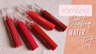 Romand Glasting Water Tint Review [upl. by Lasser5]