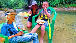 COCINANDO UN LOGRIO y DISFRUTANDO DE LA VIDA DEL CAMPO CON LA FAMILIA EN RD [upl. by Eerpud]