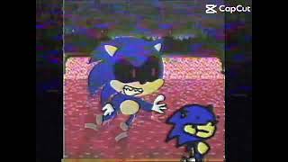 Sonic exe vs sunky but VHS tape [upl. by Ailemrac171]