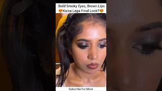 Bold Smokey Eyes With Brown Lips Makeup Tutorial shorts youtubeshorts makeuptutorial makeup mua [upl. by Avra]