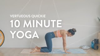 10 MINUTE YOGA QUICKIE  Full Sequence  Shona Vertue [upl. by Arvell]