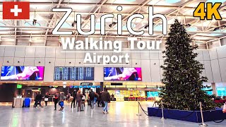 Zurich Airport ✈️ Tour A Walking Tour Of Switzerlands Largest Airport 🇨🇭 [upl. by Therine]