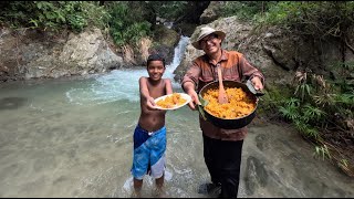 UN GRAN RETO COCINANDO en el CAMPO sin la nona arroyo arriba bella naturaleza Jarabacoa [upl. by Dianna619]