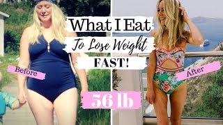 WHAT I EAT TO LOSE WEIGHT FAST How I lost 4 Stone56lb in 5 Months SJ STRUM 11 Diet [upl. by Astra147]