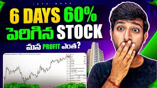 This stock moved 60 in 6 days  Swing trading telugu [upl. by Arret986]