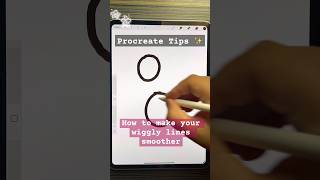 procreate tips ✨how to Draw smooth lines in procreate  procreate procreatetips procreatebrushes [upl. by Myca534]