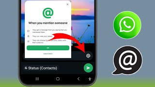 Comment mentionner quelquun dans le statut Whatsapp [upl. by Haneeja17]