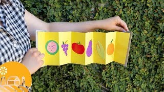 How To Make An Accordion Book  Sun Basket [upl. by Aras]