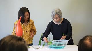 Ikebana demonstration at Sogetsu Seattle Branch exhibition July 2024 [upl. by Quinta]