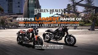 Perths Largest Range of Motorclothes  HarleyHeaven Perth [upl. by Byrom803]