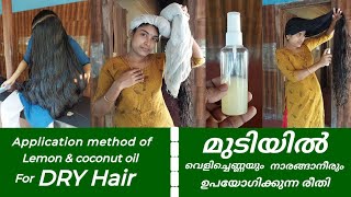 How to use coconut oil and Lemon juice for hair care [upl. by Adnilym]