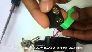 GB152GIZMOBABA ALARM LOCK BATTERY REPLACEMENT [upl. by Charley60]