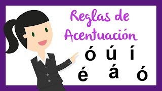 Reglas de acentuación  Como poner los acentos  ✏️ El aula de blanca 🎓  Aprende lengua TúPuedes [upl. by Adnwahsat]