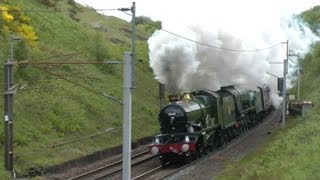 5043 amp 46233 destroy Shap with The Cumbrian Conqueror 15th June 2013 [upl. by Holland]