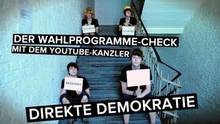 Direktere Demokratie  Der YouTubeKanzler checkt die Wahlprogramme [upl. by Leon573]