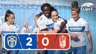 Resumen del Costa Adeje Tenerife vs Granada CF  Jornada 11  Liga F [upl. by Airdni554]