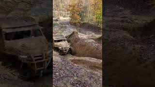 Honda Talon muddy hill Shows up Polaris [upl. by Bixler]