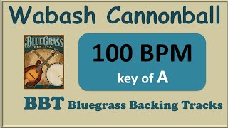 Wabash Cannonball 100 BPM bluegrass backing track [upl. by Anavrin]