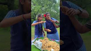 Bucket 🪣 biriyani school girls chicken 🍗 yt short trending [upl. by Elbertine719]