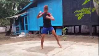 Myanmar Lethwei Fighter Yar Marn shadow Lethwei training 2017 [upl. by Razal]